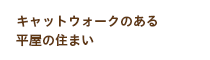 キャットウォークのある平屋の住まい