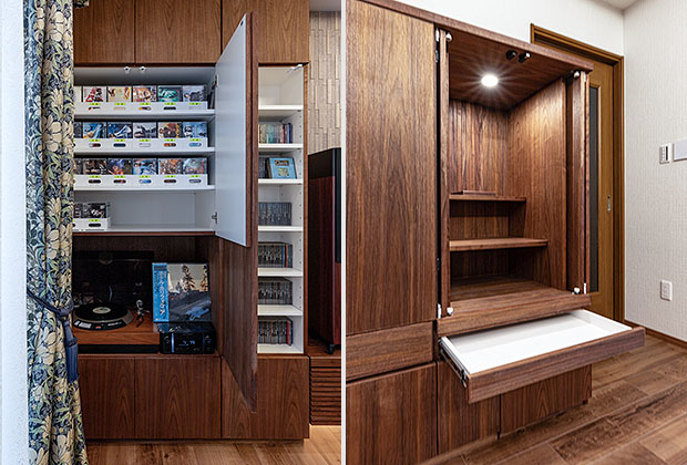 製作家具の収納